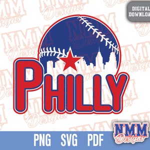 Philly Baseball svg png, pdf, svg files for cricut, vinyl cut file, iron on Philadelphia
