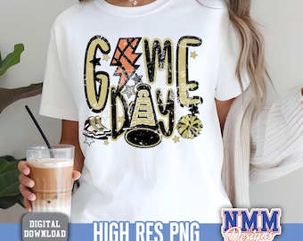 Distressed Basketball Game Day PNG SVG: Retro Sports Design (Digital Download)