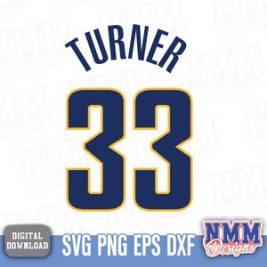 Camisa Turner svg png, pdf, arquivos svg para cricut, arquivo de corte de vinil, para camisas e canecas, ferro em esportes escolares