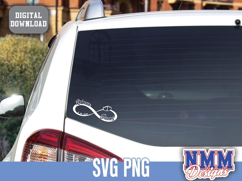 Personalized Infinity Sign SVG, Couples Names & Date (digital Download ...
