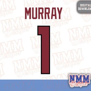 Murray Jersey svg png, pdf, svg Dateien für Cricut, Vinylschnittdatei, für Shirts und Tassen, Aufbügeln für den Schulsport