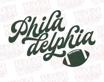 Archivos SVG de fútbol de Filadelfia para Cricut, vinilo y plancha - Diseño de Filadelfia, PNG PDF