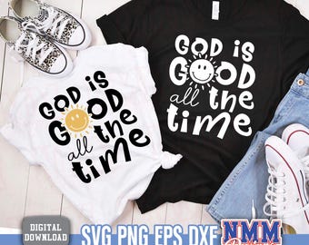 God is Good SVG: Boho Christian PNG, Bible Verse (Digital Download)