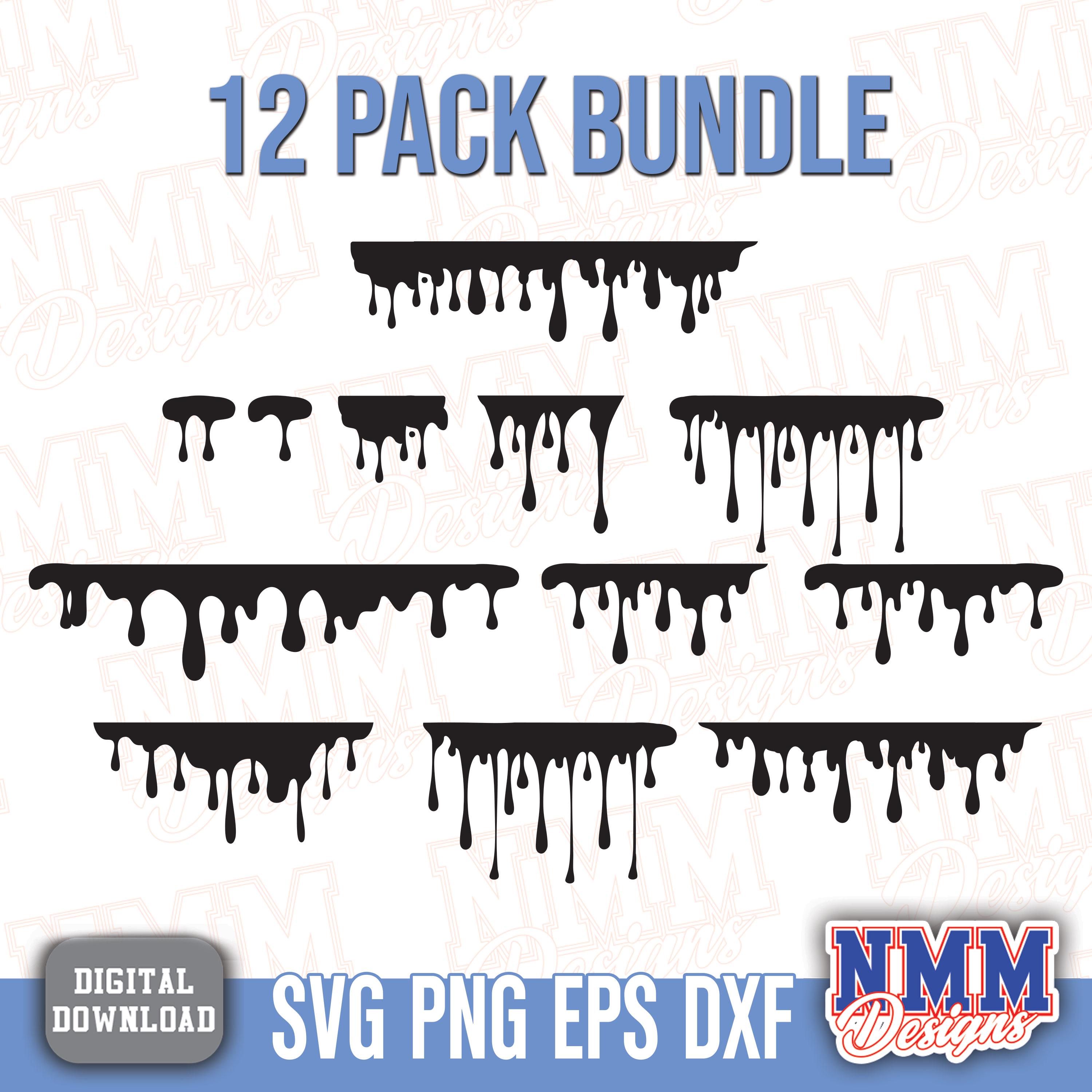 Drip SVG Bundle: Stylish Digital Clipart for Crafting & DIY Projects ...