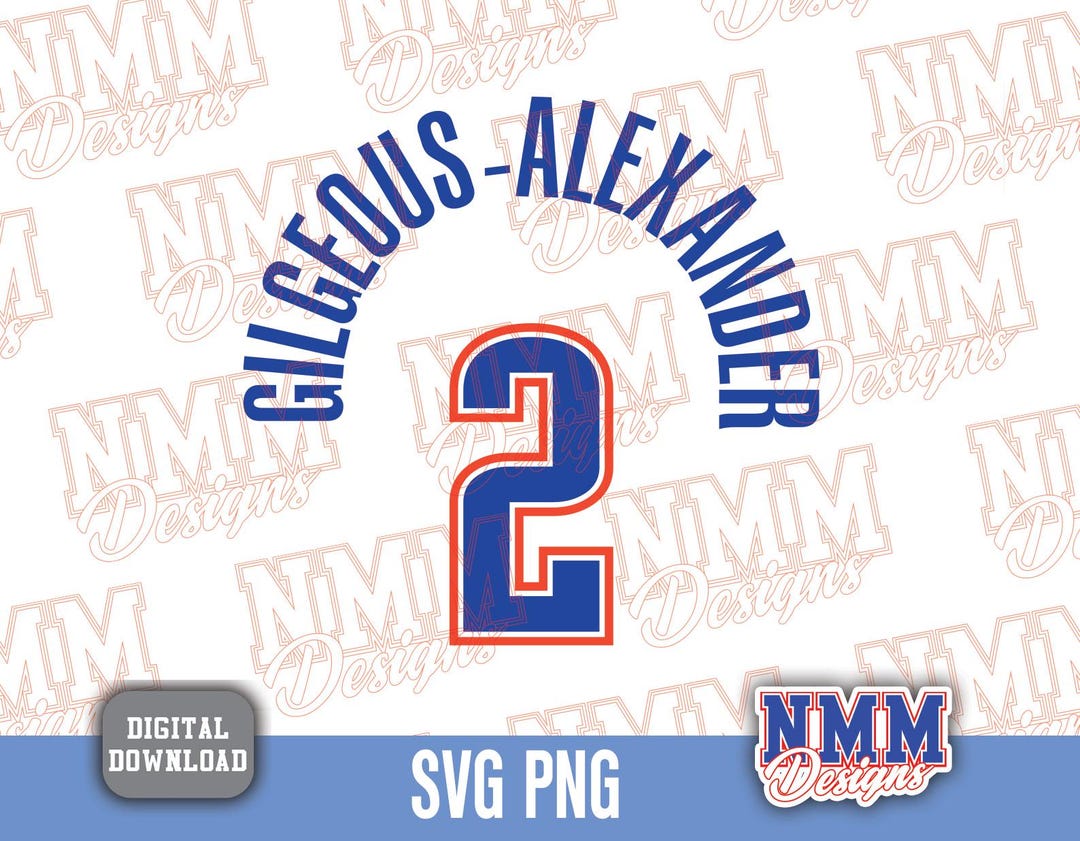 Alexus Svg Gilgeous-alexander Jersey SVG: Cricut Cut File (digital Download) - Etsy