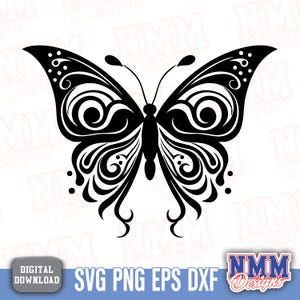 Ensemble papillon Clipart SVG PNG - mignons fichiers de découpe numérique pour Cricut, scrapbooking et créations DIY