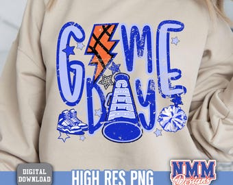 Distressed Basketball Game Day PNG SVG: Retro Sports Design (Digital Download)
