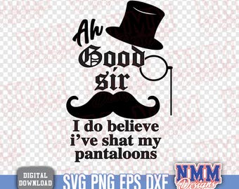 Shat my pantaloons SVG | Baby Onesie Design (Digital Download)