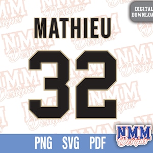 Mathieu Jersey svg png, pdf, svg Dateien für Cricut, Vinylschnittdatei, für Shirts und Tassen, Aufbügeln für den Schulsport