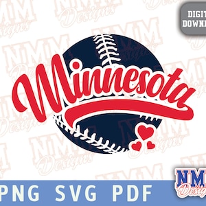 Minnesota Baseball svg png, pdf, svg files for cricut, vinyl cut file, iron on St Paul