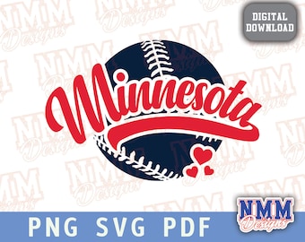 Minnesota Baseball SVG: St. Paulus Cut File (Digitaler Download)