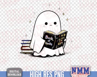 Fantôme livresques PNG, Clipart Halloween (téléchargement numérique)