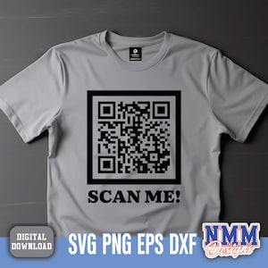 Rick Roll QR Code SVG PNG - lustiger digitaler Download, Viral Meme Design, Sofortdownload für Cricut & Silhouette