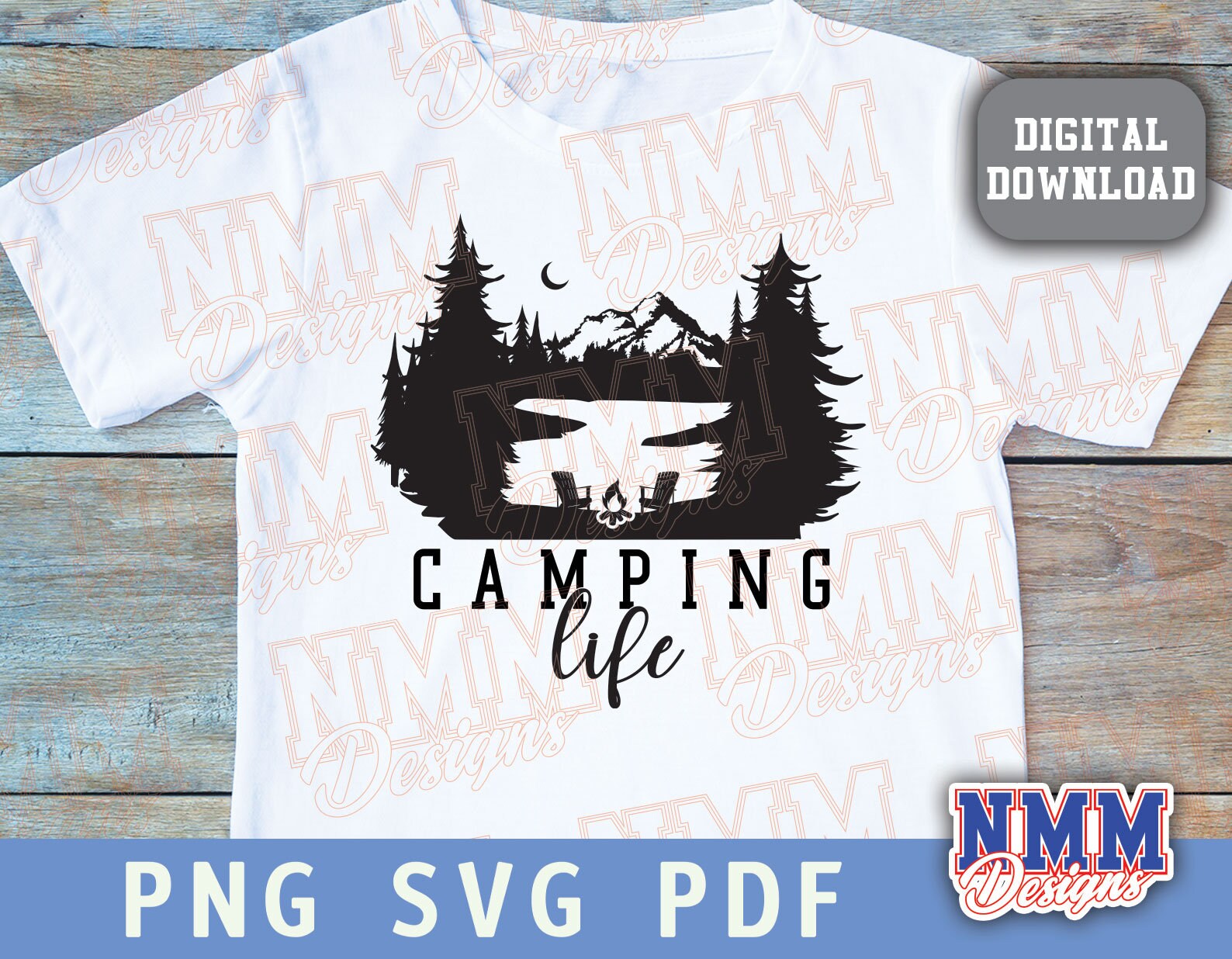 Campsite Camping Design PNG SVG Svg PDF Png Design for Etsy