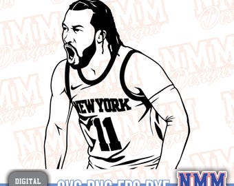 Brunson New York Basketball SVG: Cut File for Cricut, Vinyl, Shirts (Digital Download)