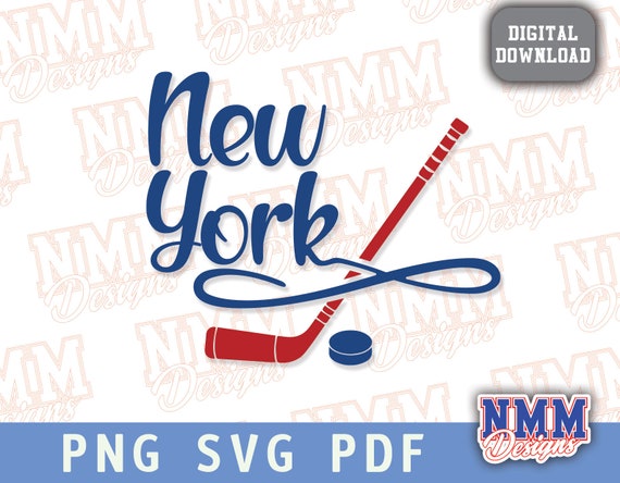 New York Hockey for Cutting SVG AI PNG Cricut and 