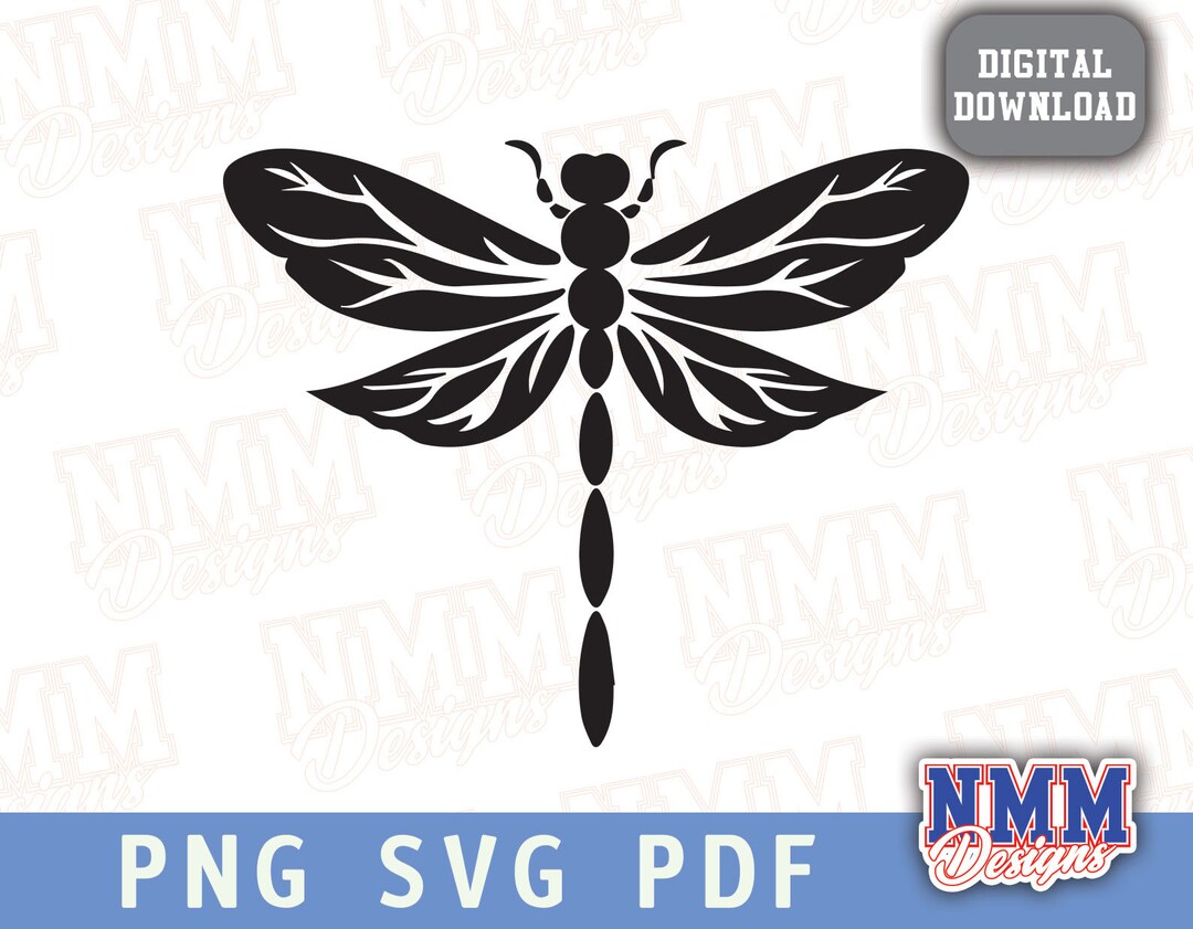 Dragonfly SVG: Digital Cut Files for Cricut, Silhouette (instant ...