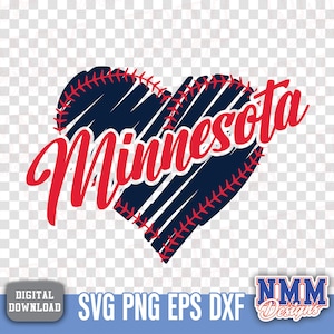 Minnesota Baseball svg png, pdf, svg files for cricut, vinyl cut file, iron on Trendy design