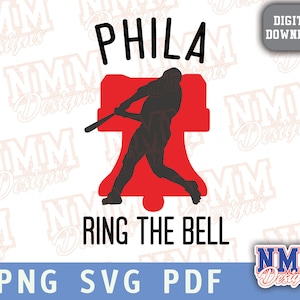 Sonnez le Bell Philly Sports svg png, pdf, fichiers svg pour cricut, fichier vinyle découpé, fer à repasser sur Baseball Football Soccer
