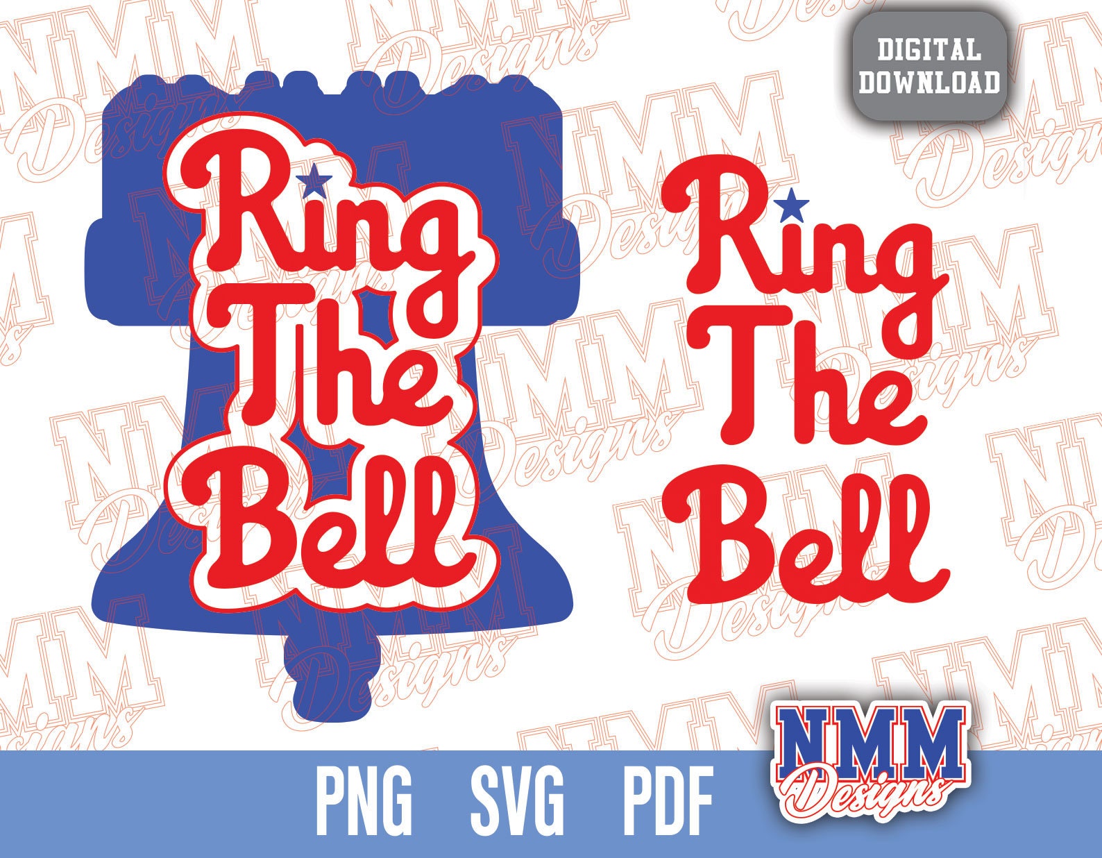 Ring the Bell Philly Sports svg png, pdf, svg files for cricut, vinyl cut  file, iron on Baseball Spring training
