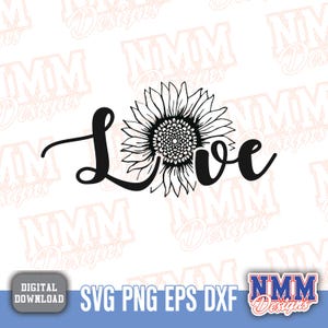 Cita de girasol SVG PNG / Diseño de mandala inspirador de amor / Arte floral cristiano para manualidades y decoración del hogar