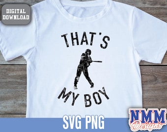 Baseball Mom SVG: That's My Boy Design (Digital Download)