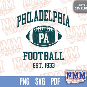 Philly Football SVG: Philadelphia Eagles, Cricut Cut File (Digital Download)