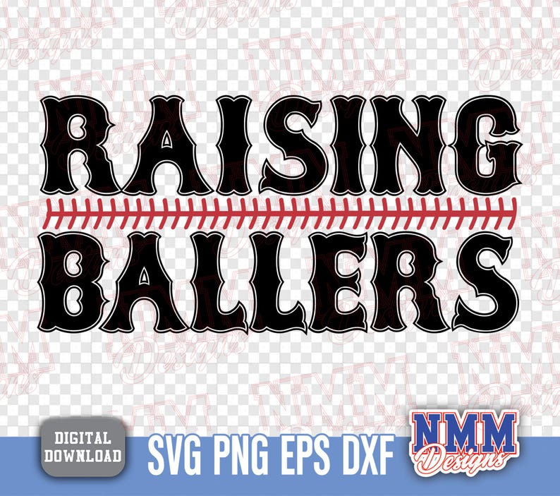Raising Ballers SVG: Baseball Softball Design (digital Download) - Etsy