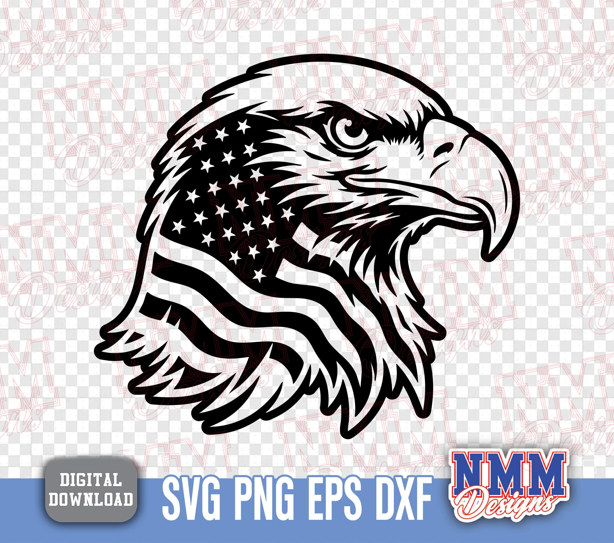 Patriotic Eagle SVG Cut File: Layered Vector Art (digital Download) USA ...