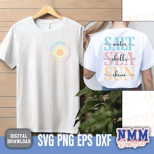 Saltwater Seashells Sunshine Svg Png Vacation Svg Summer Shirt Design, Summer Svg Hello Summer Svg, Beach Svg, Summer Shirt Svg, Cricut File