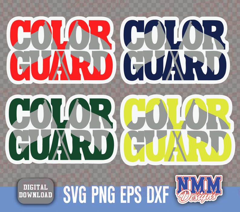 Color Guard SVG: Customizable SVG Files (digital Download) - Etsy