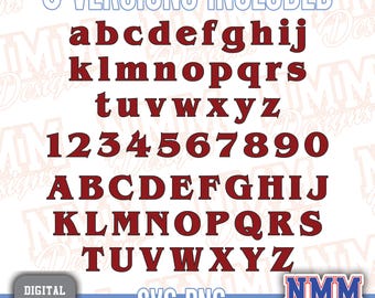 Pakiet Strange Font SVG | Cyfry i litery alfabetu dla Cricut (pobieranie cyfrowe)
