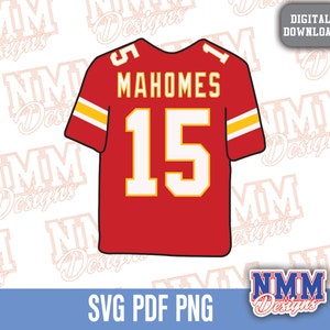 Camisa Mahomes svg png, pdf, arquivos svg para cricut, arquivo de corte de vinil, para camisas e canecas, passar a ferro em esportes escolares