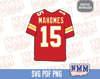 Mahomes Jersey SVG: PNG, PDF, Cricut Cut File (Digital Download)