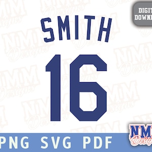 Smith Jersey svg png, pdf, svg Dateien für Cricut, Vinylschnittdatei, für Shirts und Tassen, Aufbügeln für den Schulsport