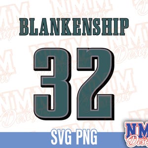 Blankenship Jersey svg png, pdf, svg Dateien für Cricut, Vinylschnittdatei, für Shirts und Tassen, Aufbügeln für den Schulsport