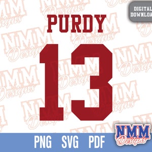 Purdy Jersey svg png, pdf , svg Dateien für Cricut, Vinylschnittdatei, für Shirts und Tassen, Aufbügeln für den Schulsport
