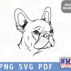 Französische Bulldogge SVG für Hunde Mamis & Papas, süßes Hundeliebhaber Geschenk, Sublimationstattoo Design, digitaler Download