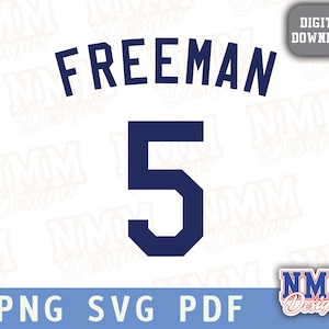 Camiseta Freeman svg png, pdf, archivos svg para cricut, archivo de corte de vinilo, para camisetas y tazas, planchar sobre Deportes escolares