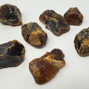Prehistoric Black Amber, Raw