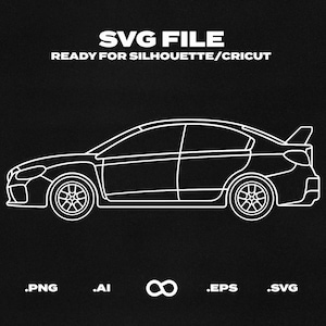 シルエットページ Nissan Datsun 300ZX Z31 1983 Car SVG/EPS Outline - Printable