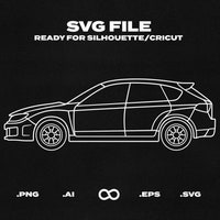 Wrx Engine Svg VA Subaru WRX Silhouette Vector Digital Download - Etsy