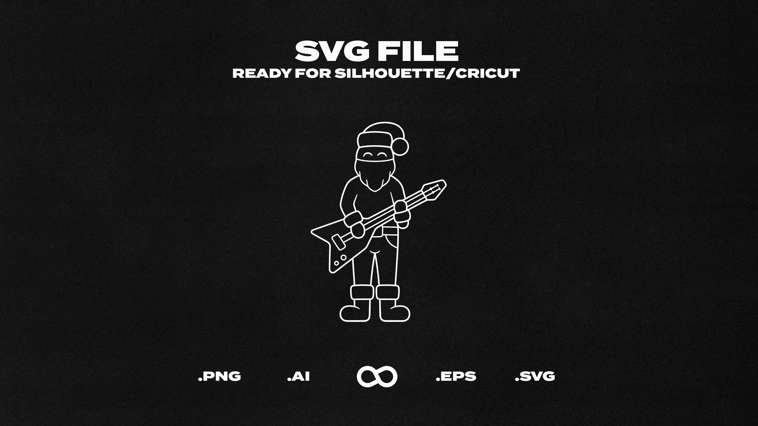 Santa Playing Electric Guitar, Christmas, Funny Festive Holiday SVG/EPS  Simple Vector Line Art Outline - Printable, Cricut \u0026 Silhouette File - Etsy, image size:2560x1440