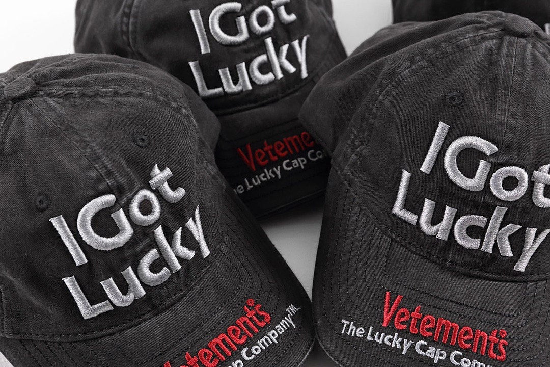 Vetements the Lucky Cap Company I Got Lucky Logo Limited - Etsy