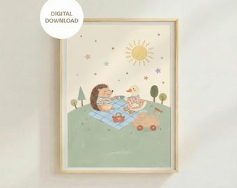 Children Wall Arte Arteful Animal – Nursery Decor Animer Poster Bedroomdecor Printful Coloring