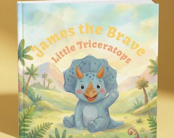 Personalised Dinosaur Story Book – Custom Name Adventure for Kids (1-4 Years)