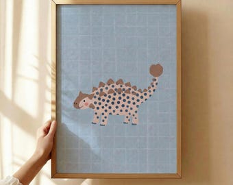 Printable Dinosaur Art for Kids – Dino Playroom Decor & Boho Boys Nursery Print