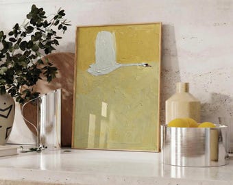 Goose Painting Original White Geese Hand-Painted Duck painting