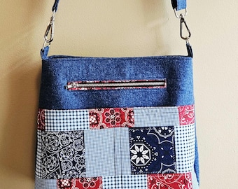 Country Denim Crossbody Purse
