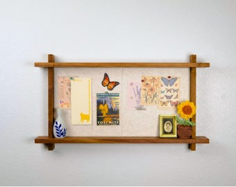 Felt Pin Board Shelf: Home, Office, Bedroom, Living Room, Wall Decor, Art Display